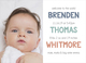 Geometric Photo Birth Announcements Image 3 of 3